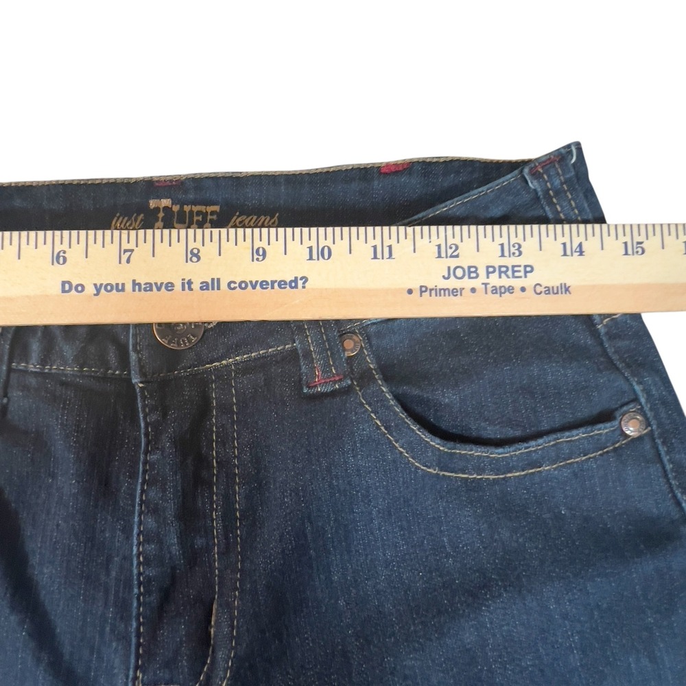 Just Tuff Co. Cowgirl Dark Wash Denim Jean Bootcut 29X31 Hugs Curves Sits @Waist - Picture 6 of 10